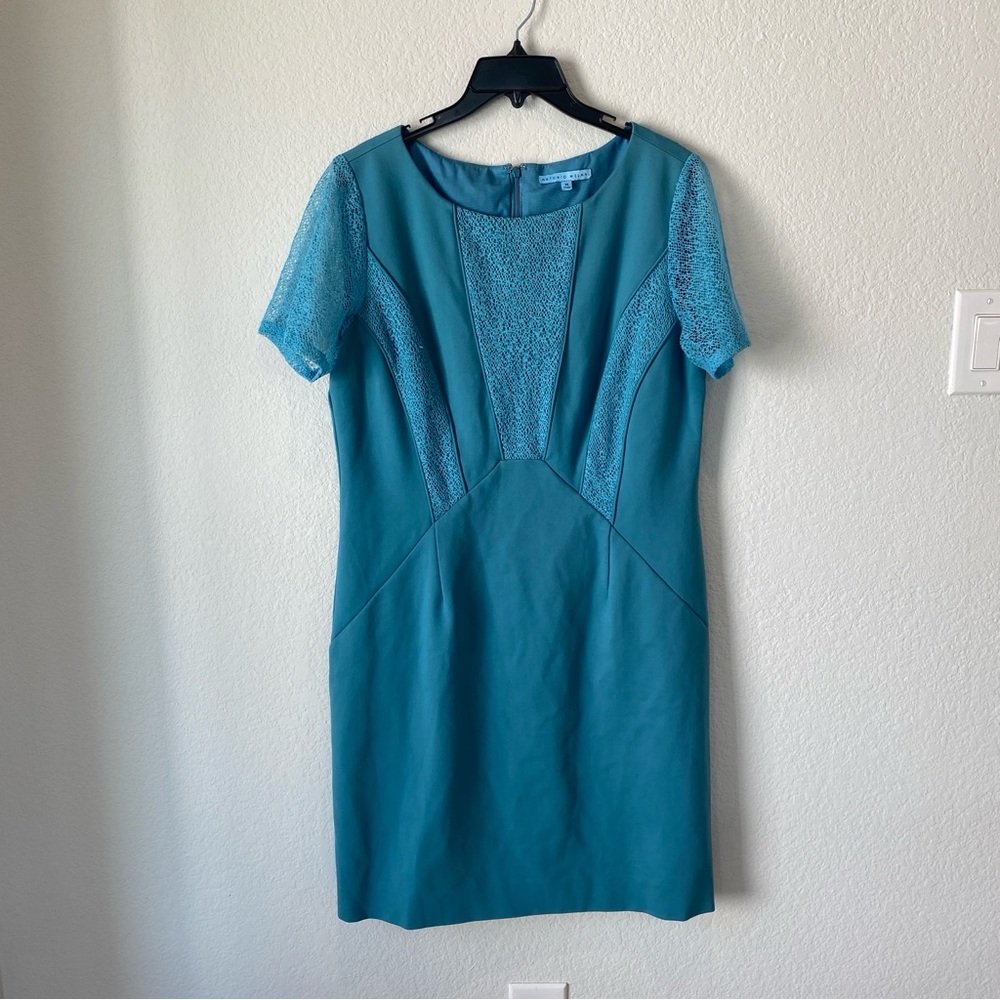 Antonio Melani Blue Lace Detail Dress Size 14
